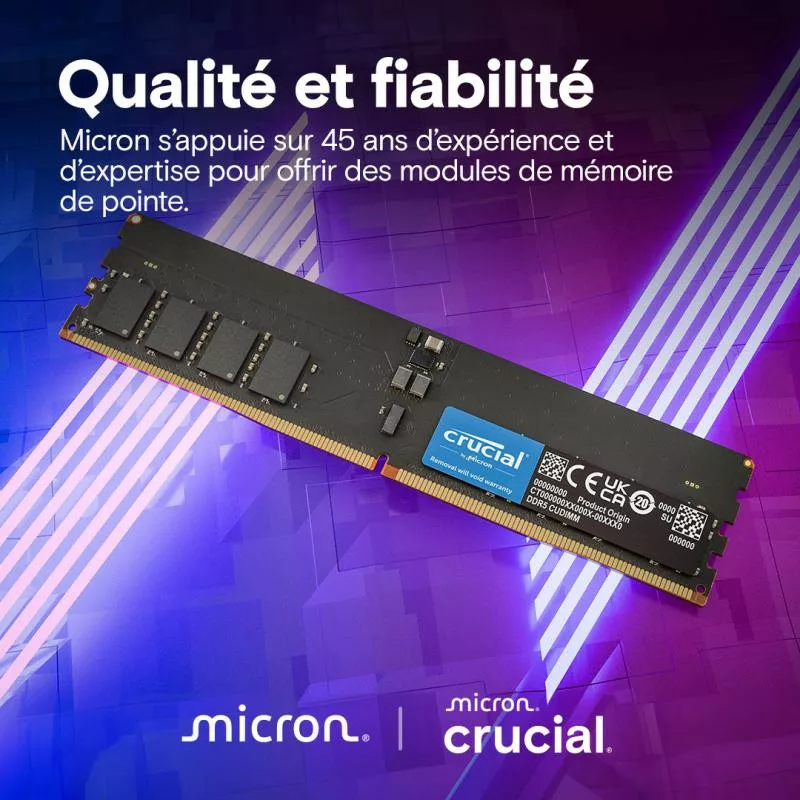 Crucial CT16G64C52CU5 module de mémoire 16 Go 1 x 16 Go DDR5 6400 MT/s – Image 5