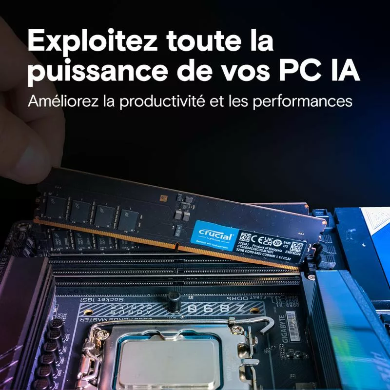 Crucial CT16G64C52CU5 module de mémoire 16 Go 1 x 16 Go DDR5 6400 MT/s – Image 6