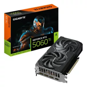 GIGABYTE GeForce RTX 5060 Ti WINDFORCE MAX OC 8G Carte Graphique ? 8 Go GDDR7, 128 bits, PCI-E 5.0, 2617MHz Fréquence du processeur, 3 x DisplayPort, 1 x HDMI, NVIDIA DLSS 4, GV-N506TEAGLEMAX OC-8GD