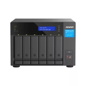 QNAP TVS-H674T-I5-32G serveur de stockage NAS Tower Intel® Core? i5 i5-12400 32 Go DDR4 HDD QNAP QTS Noir