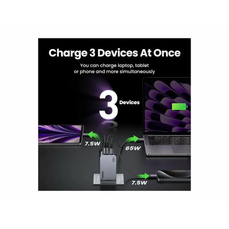 UGREEN Chargeur 100W + Câble USB-C > USB-C *25874 – Image 5