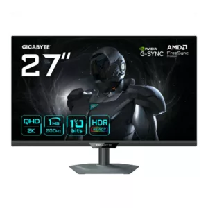 Alternative view of GIGABYTE G27Q2 Moniteur de Jeu 27? 2K QHD - 2560 x 1440, 200Hz, 1ms, 350 cd/m², Compatible G-Sync, FreeSync Premium, HDR10, HDMI 2.0, DisplayPort 1.4