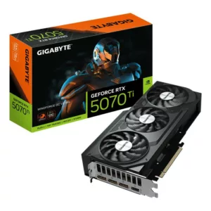 GIGABYTE GeForce RTX 5070 Ti WINDFORCE OC V2 16G Carte Graphique - 16GB GDDR6, 256bit, PCI-E 5.0, 2497 MHz Fréquence du GPU, 3 x DisplayPort, 1 x HDMI, GV-N507TWF3OCV2-16GD