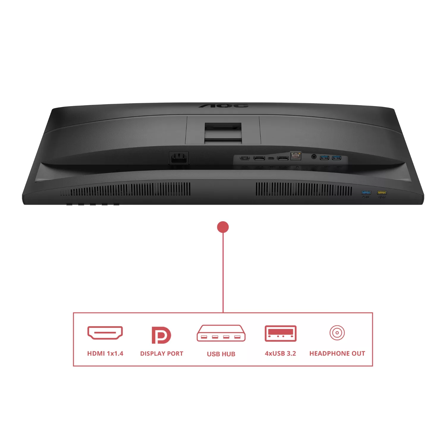 AOC 27E4CV Écran Plat De Pc 68,6 Cm (27") 1920 X 1080 Pixels Full Hd Led Noir – Image 3