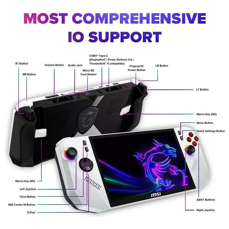 MSI CLAW A8 BZ2EM-039FR - Blanc – Image 5