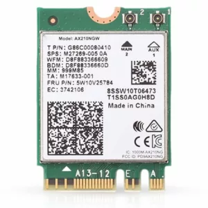 Carte reseau Wi-Fi - Intel WI-FI 6E AX210  - 2400 Mbps - Tri-Bande - 2.4 GHz/ 5 GHz/ 6 GHz - Bluetooth 5.2 - WIFI EZ-Plug