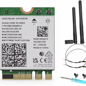Carte reseau Wi-Fi - Intel WI-FI 6E AX210  - 2400 Mbps - Tri-Bande - 2.4 GHz/ 5 GHz/ 6 GHz - Bluetooth 5.2 - WIFI EZ-Plug – Image 3