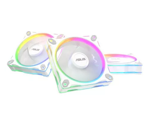ASUS Prime MR120 Fan ARGB Reverse White 3in1 Boitier PC Ventilateur 12 cm Blanc 3 pièce(s)