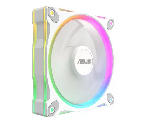 ASUS Prime MR120 Fan ARGB Reverse White Boitier PC Ventilateur 12 cm Blanc – Image 2