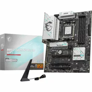Alternative view of ATX - Socket  AM5 - B850 - 4 x DDR5 - 4 x M.2 - USB 3.2 GEN 2x2 - 1 x PCI-Express 5.0 16x - LAN 5 GbE - Wi-Fi 7