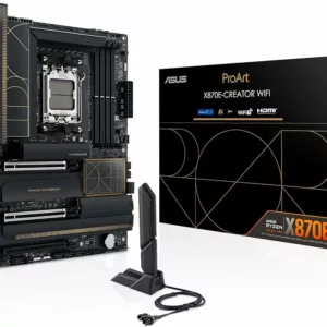 ATX - Socket AM5 - X870E - 4 x DDR5 - 5 x M.2 - USB4 (40Gbps) - 2 x PCI-Express 5.0 16x slots - LAN 10 GbE + 5 GbE - Wi-Fi 7 – Image 4