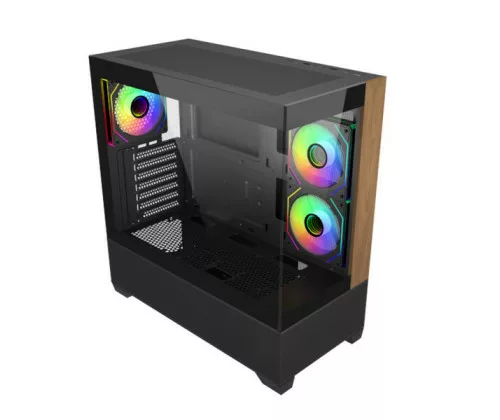 COOLER MASTER Elite 690 Wood Black – Image 3