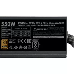 COOLER MASTER MWE 550W V3 ATX 3.1 - 80+ BRONZE - 550 WATTS – Image 4