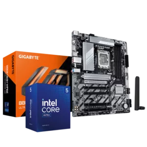 Alternative view of CORE Ultra 5 225F - B860M - RTX5060 8Go - VENGEANCE RGB DDR5 32Go - SSD 1To - USB Type-C en facade  - LAN 2.5 GbE - 650W - Windows 11 en version d'essai avec ses pilotes preinstalles.
