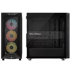 Alternative view of CORSAIR 3200D RS ARGB Mid-Tower Performance Case, Smoke
