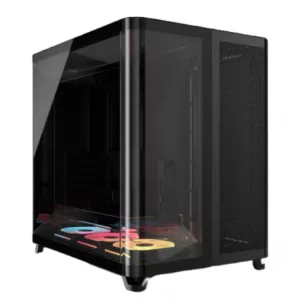 CORSAIR AIR 5400 LX-R RGB LINK Mid-Tower PC Case, Black