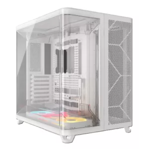 CORSAIR AIR 5400 LX-R RGB LINK Mid-Tower PC Case, White