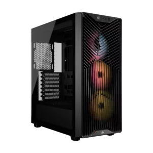 CORSAIR CORSAIR 3200D RS ARGB Mid-Tower PC Case, Black