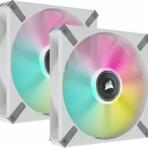 CORSAIR ML140 RGB ELITE BLANC 140mm Magnetic Levitation DUAL PACK abîmé