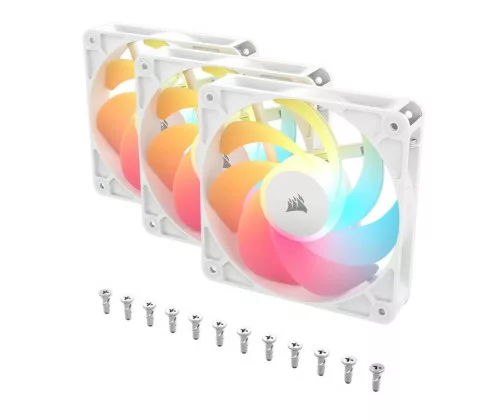 Corsair RS120-R ARGB Boitier PC Ventilateur 12 cm Blanc 3 pièce(s) – Image 3