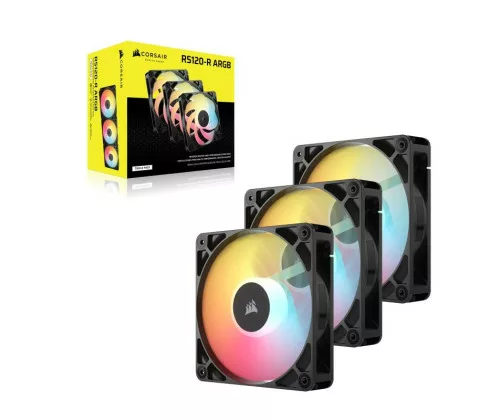 Corsair RS120-R ARGB Boitier PC Ventilateur 12 cm Noir 3 pièce(s) – Image 4