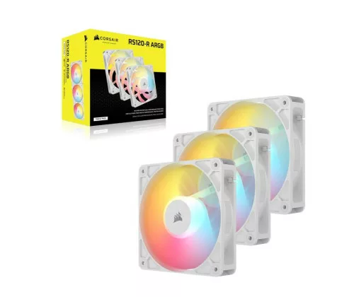 Corsair RS120-R ARGB Boitier PC Ventilateur 12 cm Blanc 3 pièce(s) – Image 4