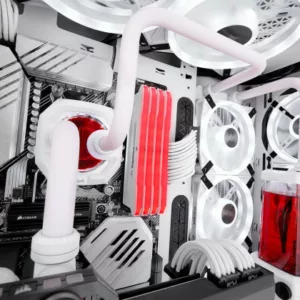 Alternative view of CORSAIR Tube dur Series XT Hardline Satin Blanc 12 mm - Transparent abîmé