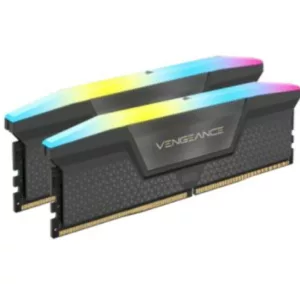 Alternative view of CORSAIR VENGEANCE RGB D5 6000 64GB (2 x 32GB) CL40 Intel XMP & AMD EXPO - GREY