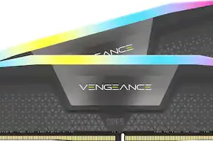 Alternative view of CORSAIR VENGEANCE RGB D5 6000 64GB (2 x 32GB) CL40 Intel XMP & AMD EXPO - GREY