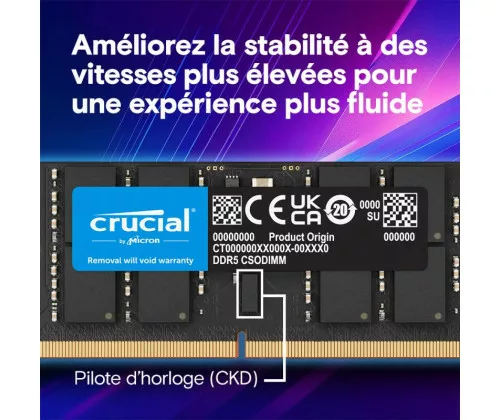 Crucial CT32G64C52CS5 module de mémoire 32 Go 1 x 32 Go DDR5 6400 MT/s – Image 4