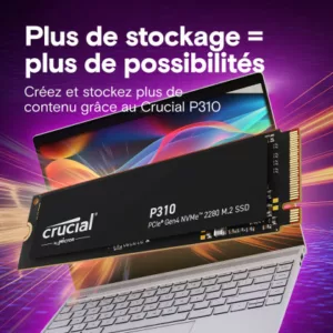 Alternative view of CRUCIAL P310 1TB PCIe Gen4 NVMe M.2 SSD (Tray)