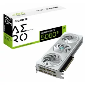 GIGABYTE GeForce RTX 5060 Ti AERO OC 8G Carte Graphique ? 8 Go GDDR7, 128 bits, PCI-E 5.0, 2647 MHz Fréquence du processeur, 3 x DisplayPort, 1 x HDMI, GV-N506TAERO OC-8GD