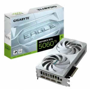 GIGABYTE GeForce RTX 5060 Ti EAGLE OC ICE 8G Carte Graphique ? 8 Go GDDR7, 128 bits, PCI-E 5.0, 2617 MHz Fréquence du processeur, 3 x DisplayPort, 1 x HDMI, GV-N506TEAGLEOC ICE-8GD
