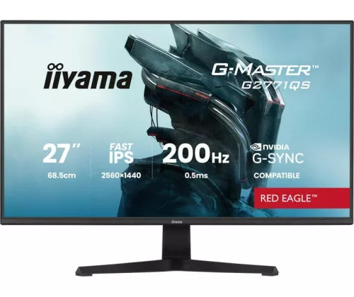 iiyama G2771QS-B1 écran plat de PC 68,6 cm (27") 2560 x 1440 pixels Wide Quad HD Noir