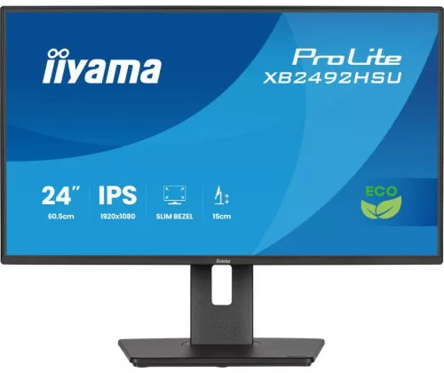 iiyama ProLite XB2492HSU-B1 écran plat de PC 61 cm (24") 1080 x 1920 pixels Quad HD LED Noir