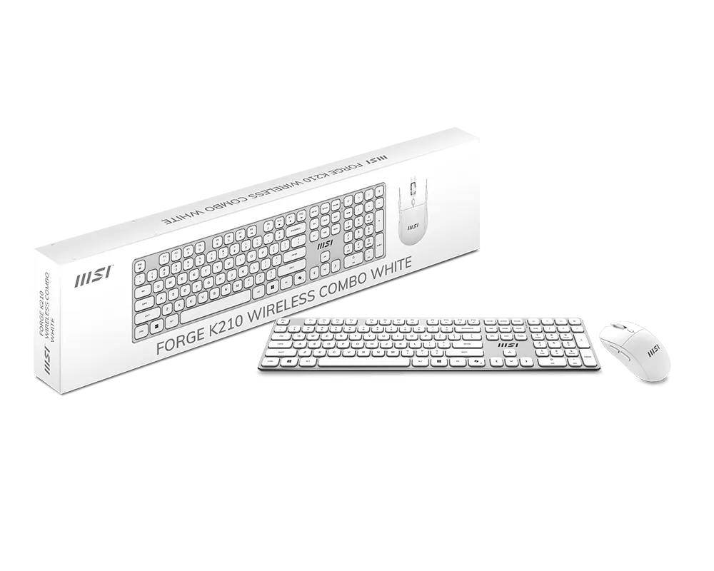 MSI FORGE K210 W COMBO WHITE FR – Image 2