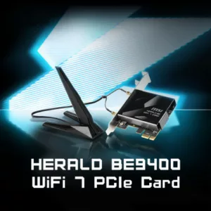 MSI HERALD BE9400 WiFi 7 PCIe Card – Image 4