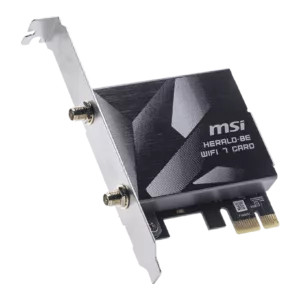 Alternative view of MSI HERALD BE9400 WiFi 7 PCIe Card