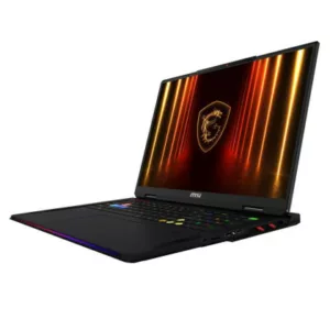 MSI Raider 18 HX AI A2XWIG-270FR Intel Core Ultra 9 285HX Ordinateur portable 45,7 cm (18") UHD+ 64 Go DDR5-SDRAM 4 To SSD NVIDIA GeForce RTX 5080 Wi-Fi 7 (802.11be) Windows 11 Pro Noir