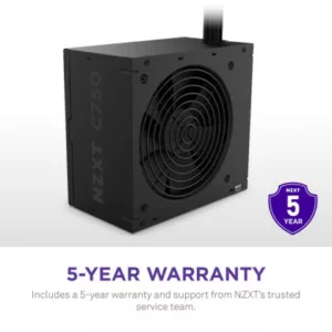 Alternative view of NZXT 750 Watt 80 Plus Bronze Fully-modular ATX 3.1