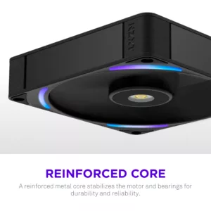 NZXT F140X - 140mm Performance RGB Fan - Black – Image 3