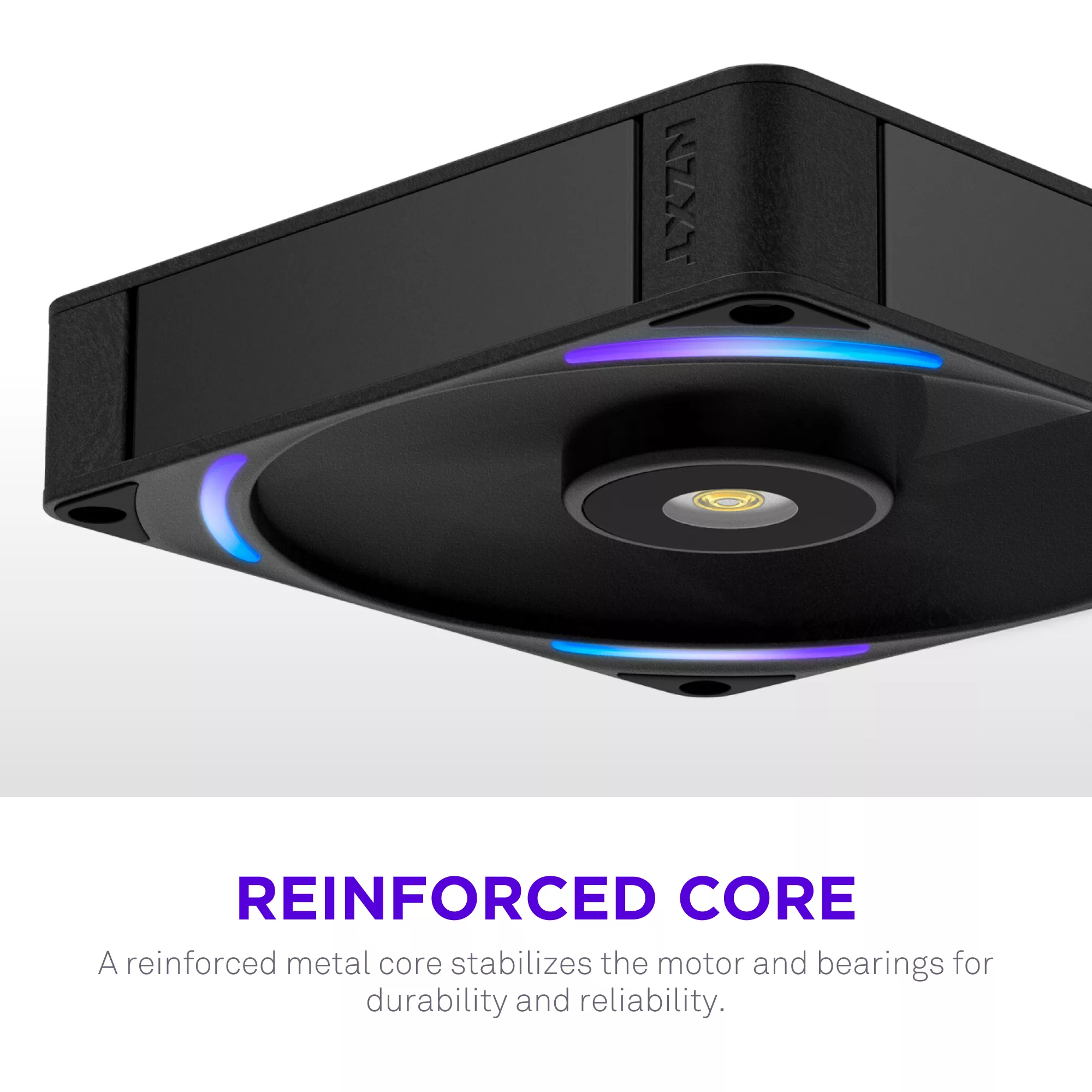 NZXT F140X - 140mm Performance RGB Fan - Black – Image 3