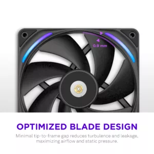 NZXT F140X - 140mm Performance RGB Fan - Black – Image 4