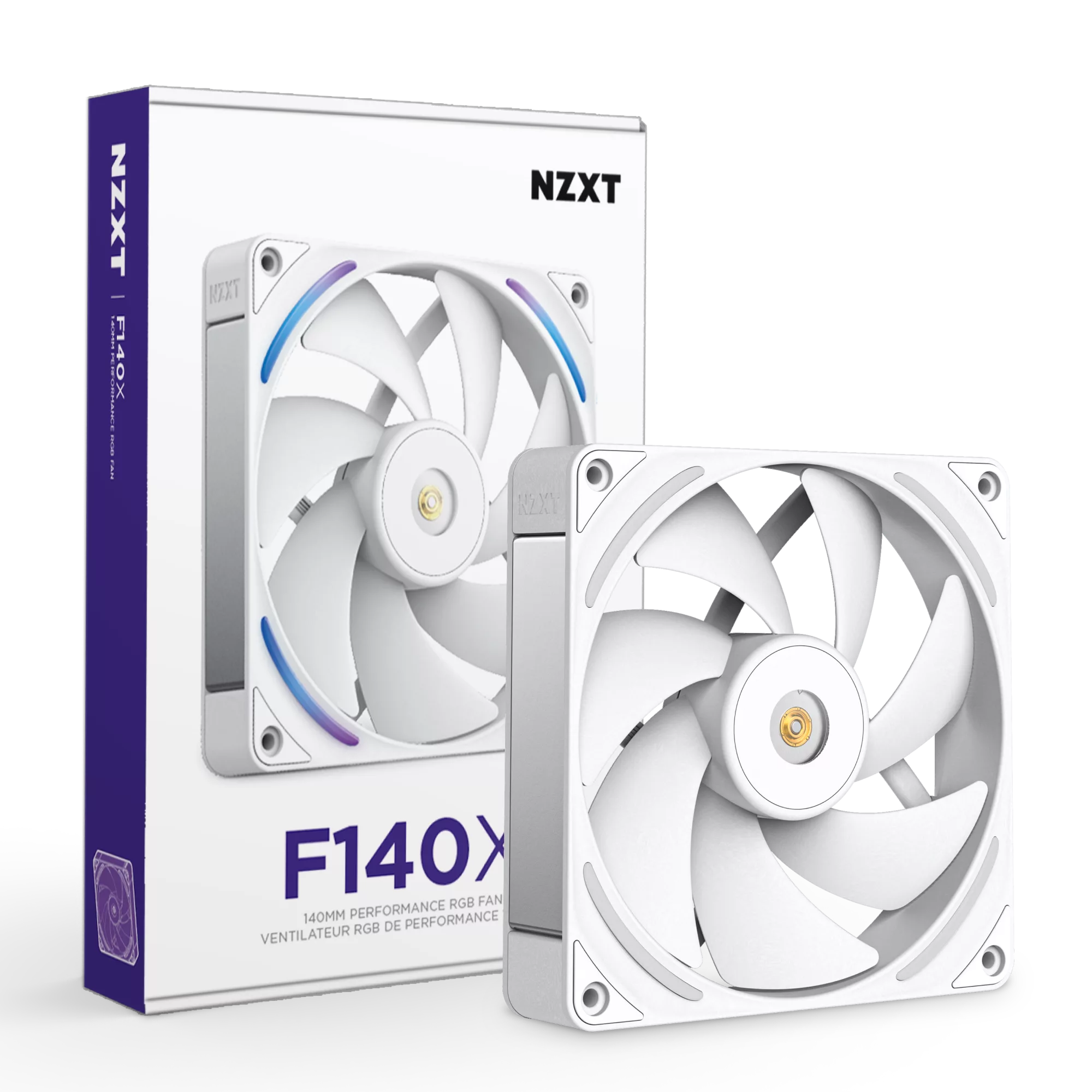 NZXT F140X - 140mm Performance RGB Fan - White