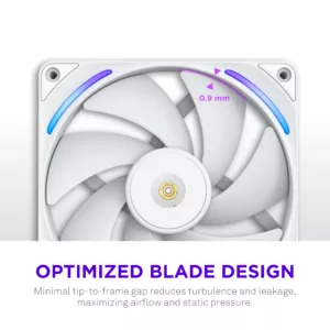 NZXT F140X - 140mm Performance RGB Fan - White – Image 4