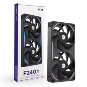 Alternative view of NZXT F240X - 240mm Performance RGB Fan (Single-Frame) - Black