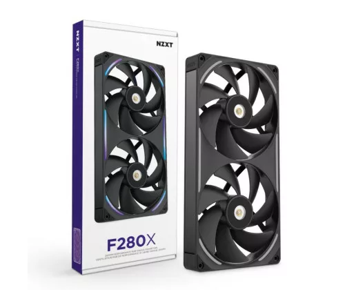 NZXT F280X - 280mm Performance RGB Fan (Single-Frame) - Black – Image 2