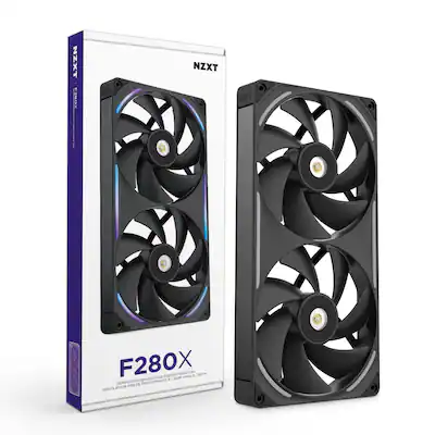 NZXT F280X - 280mm Performance RGB Fan (Single-Frame) - Black – Image 2
