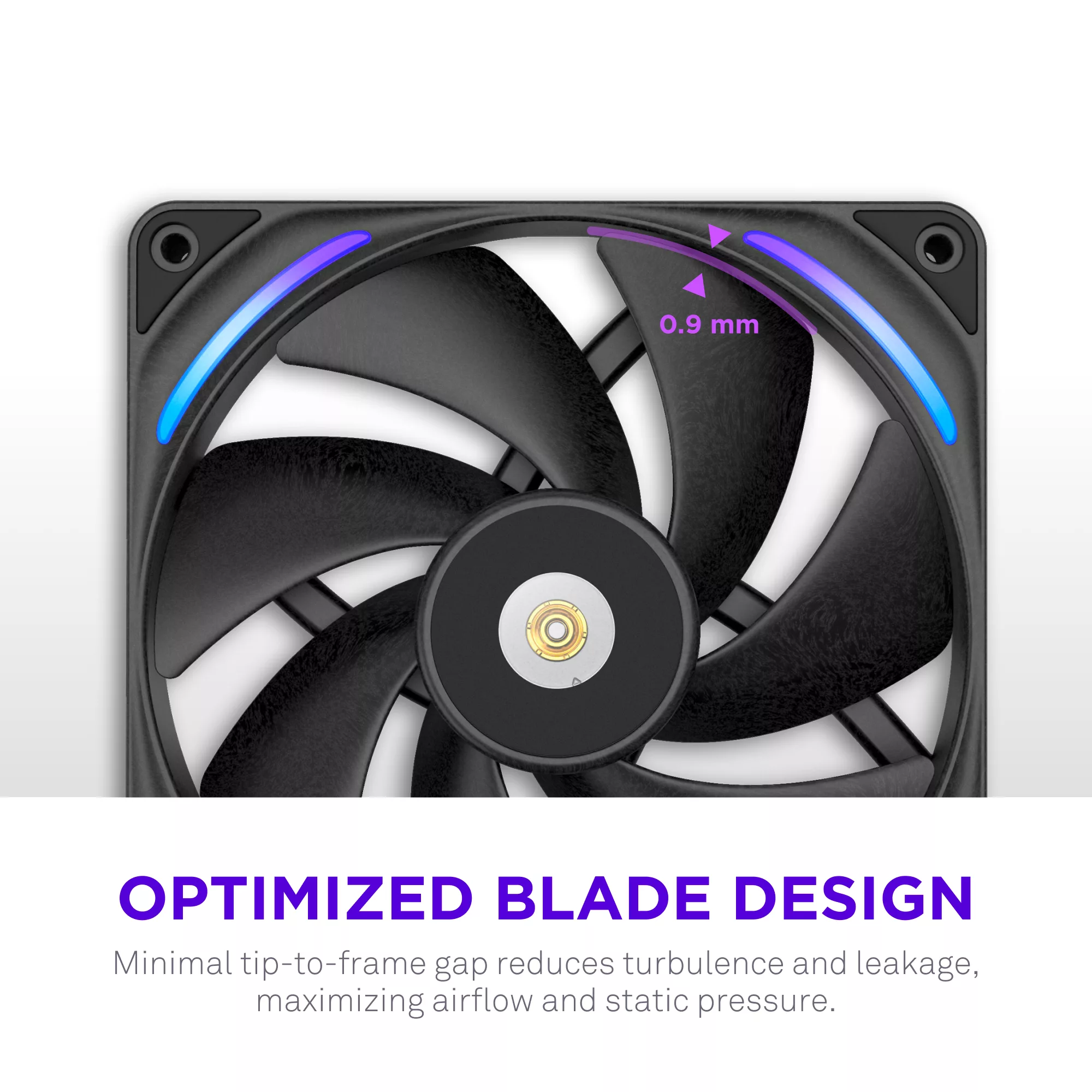 NZXT F280X - 280mm Performance RGB Fan (Single-Frame) - Black – Image 3