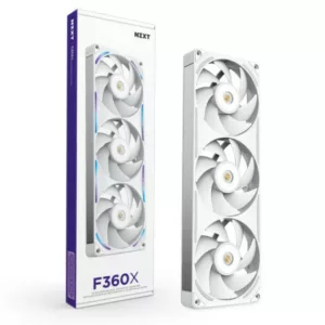 Alternative view of NZXT F360X - 360mm Performance RGB Fan (Single-Frame) - White